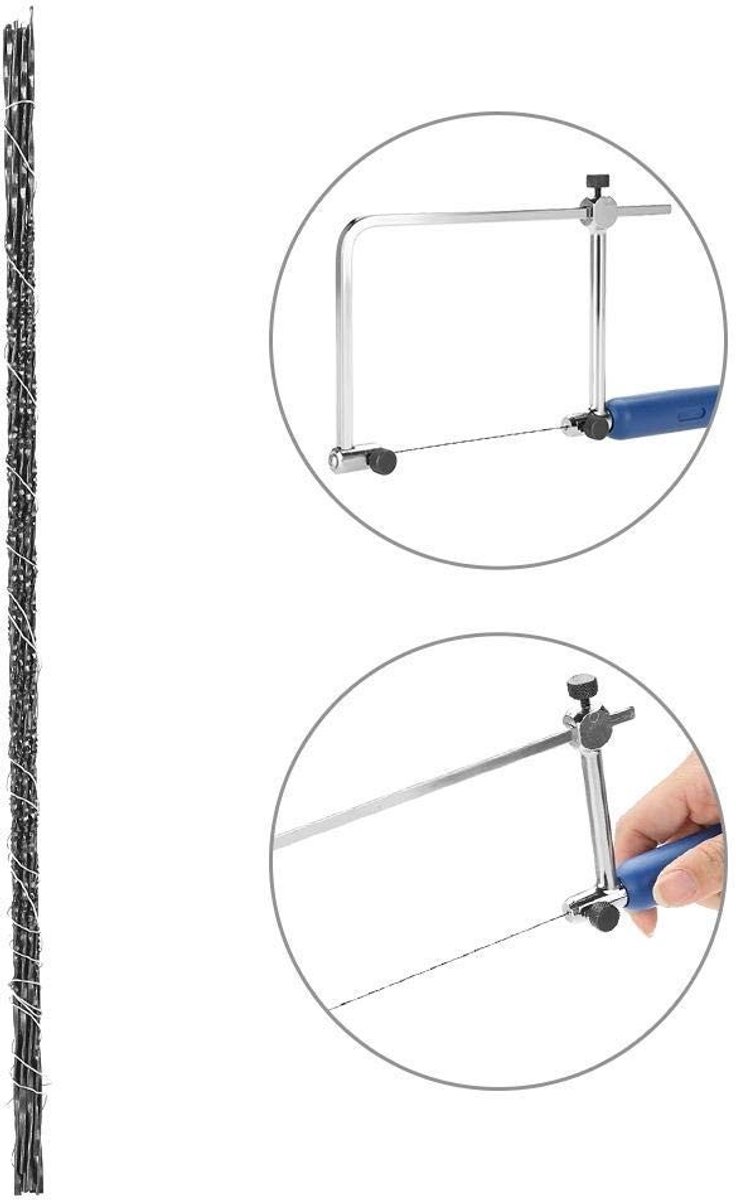 Dailygoods - Dailygoody - Zaagbladen - Hout en kunststof - 12-delig - Spirale tanden - Voor diverse materialen - Geschikt voor houtbewerking - 8 maten