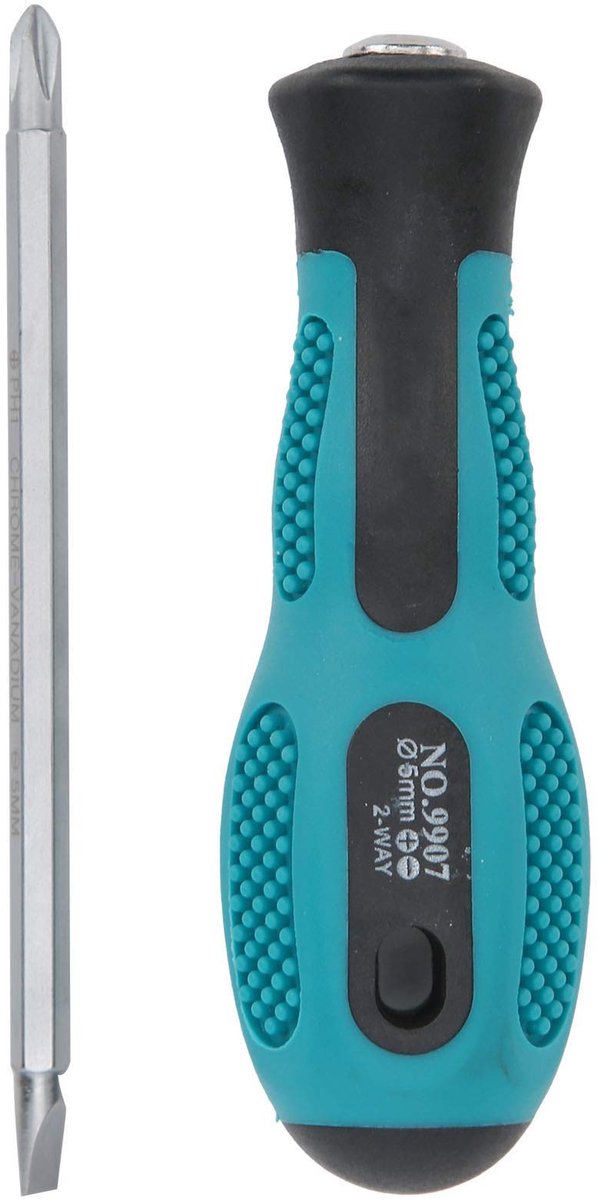 Dailygoods - Dailygoody - Dubbele Schroevendraaier - Ergonomisch en Magnetisch - Anti-Slip Handvat voor Comfort - 75mm - Precisie en Gebruiksgemak - Schroeven - Ge..