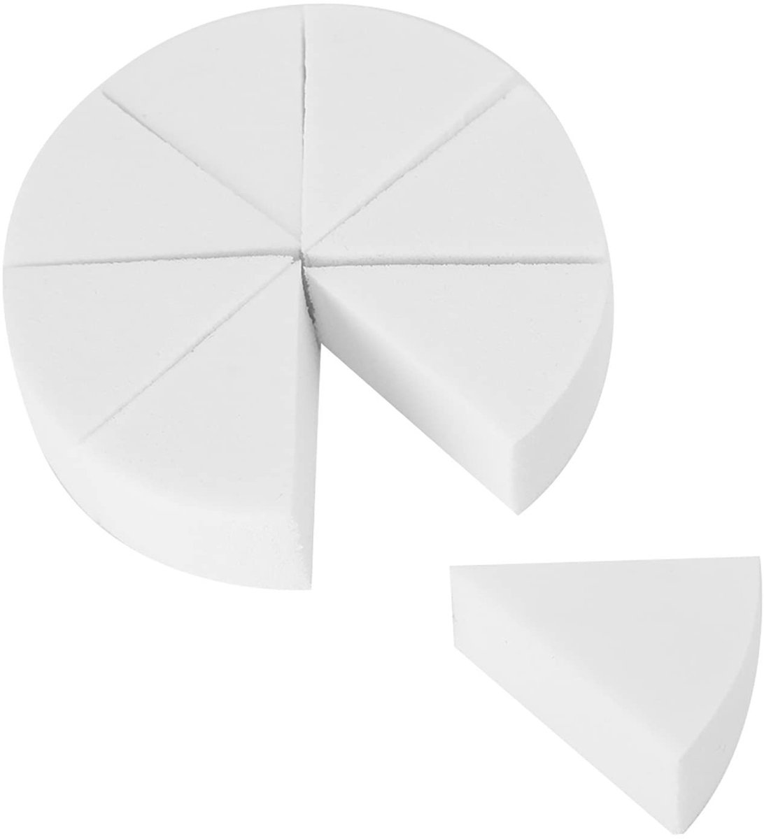 Dailygoods - Dailygoody - Latex Sponzen Wiggen - Make-up Spons - Ideaal voor Halloween - Witte Wiggen - Cosmetische Poederdons - Geschikt voor Festivals - 8,5