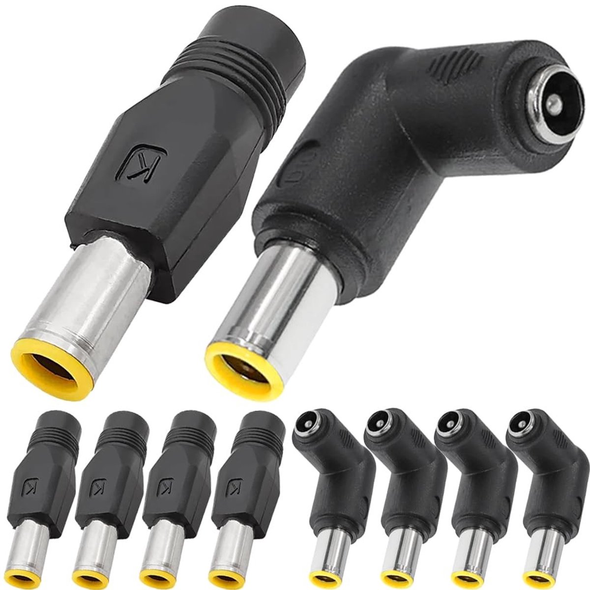 Dailygoods - DC Power Jack Adapter Converter voor Laptops (10 Stuks)