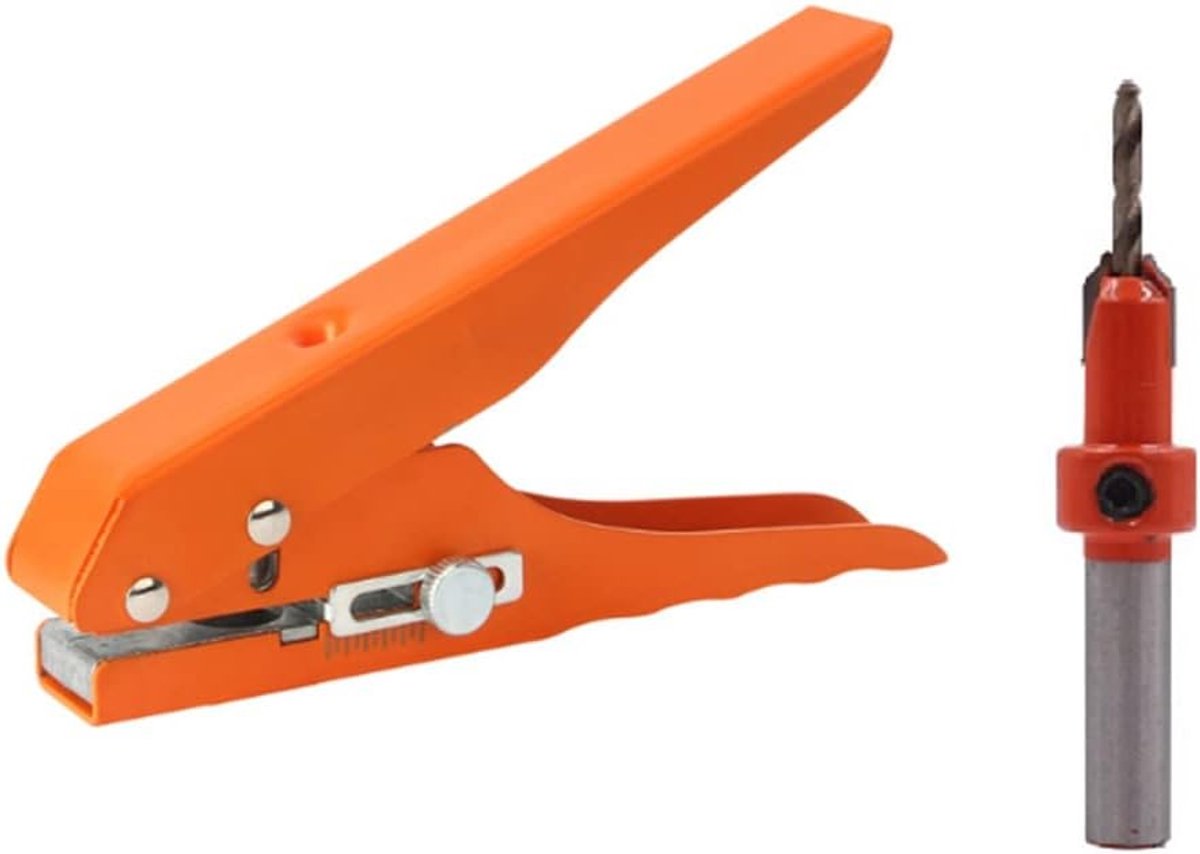 Zwaar uitgevoerd handgereedschap voor het ponsen van gaten, verzonken boor, afdekdop, houtbewerkingsgereedschap, afplaktang 3x8 mm