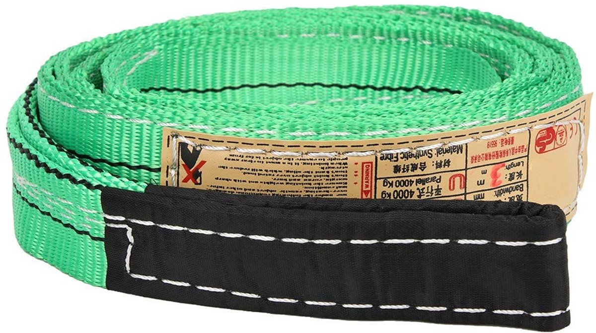 Dailygoods - Dailygoody - 3 Meter Hijsband - Polyester Hijsband - Hoge draagkracht en lichtgewicht - Geschikt voor industriële toepassingen - 30 ton belasting