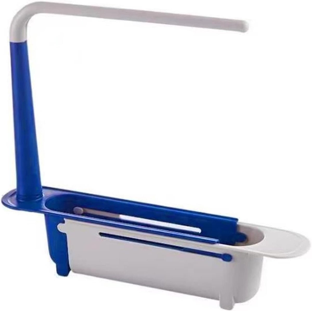 Telescopische Keuken Organizer voor Boven de Gootsteen met Handdoekhouder en Ruimtebesparende Opbergruimte voor Binnengebruik