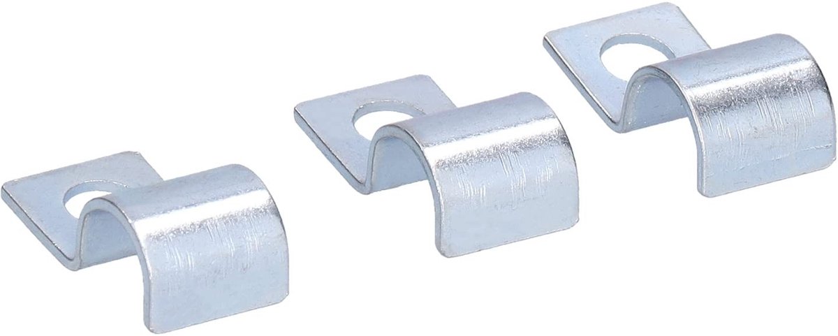 Dailygoods - Dailygoody - Enkele Gat Buisklem - Roestvrij staal - Compact - Kabelklem - 20 stuks - Geschikt voor Stalen Buizen - 10mm