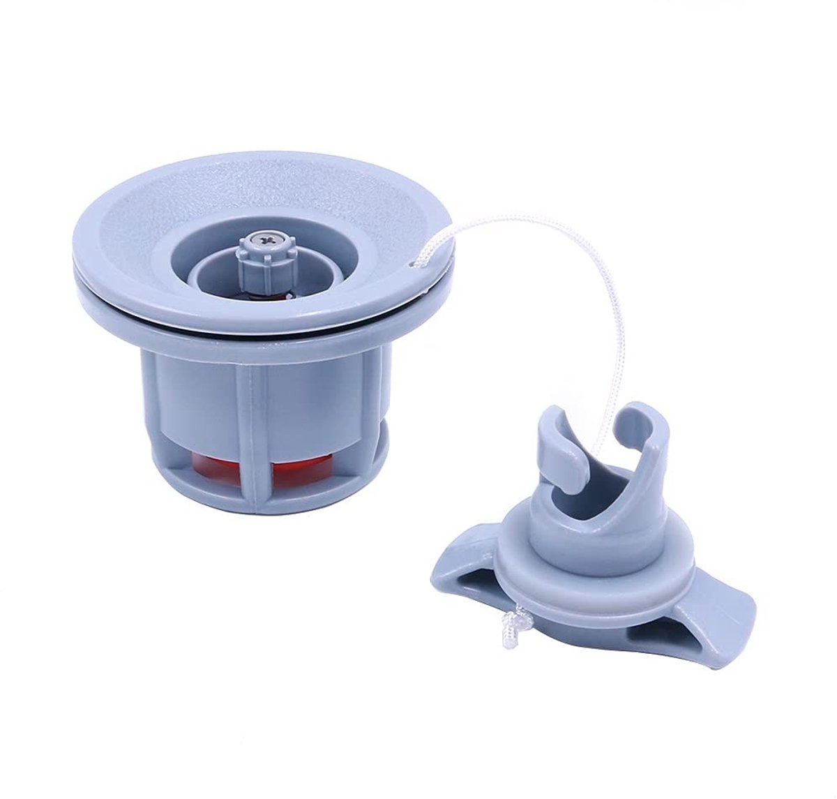 Dailygoods - Dailygoody - Kajak 8 Tanden Luchtklep - Vervanging - Waterdicht - PVC - Opblaasbare Klep - Geschikt voor Kajak en Kano - 11,6 x 10,6 x 6,5 cm