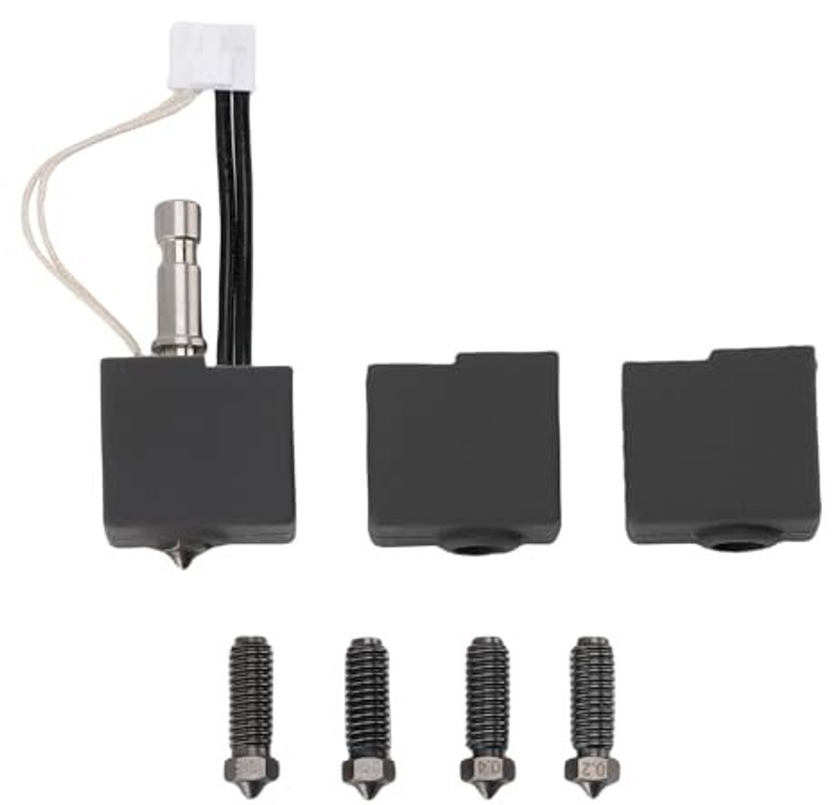 Dailygoods - Geharde Stalen Mondstuk Extruder Hotend Kit voor 3D-printer