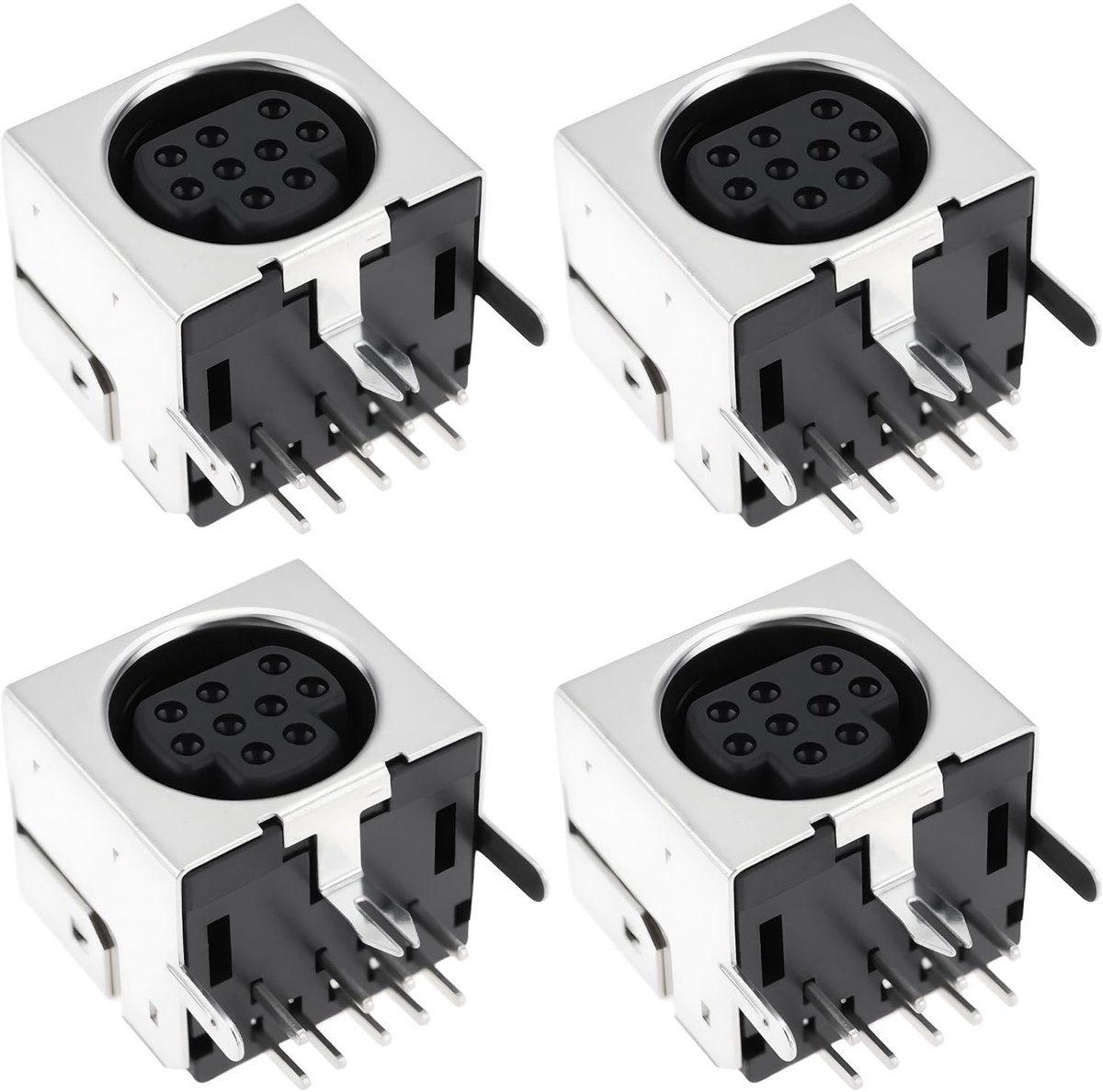 Dailygoods - 4 Stuks Mini DIN Socket Connector voor Sega Mega Drive 2