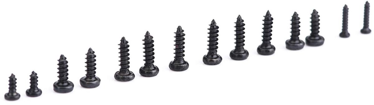 Dailygoods - Miniatuur Schroeven Set, 1000-delig, Roestvrijstalen Zelftappende Schroeven