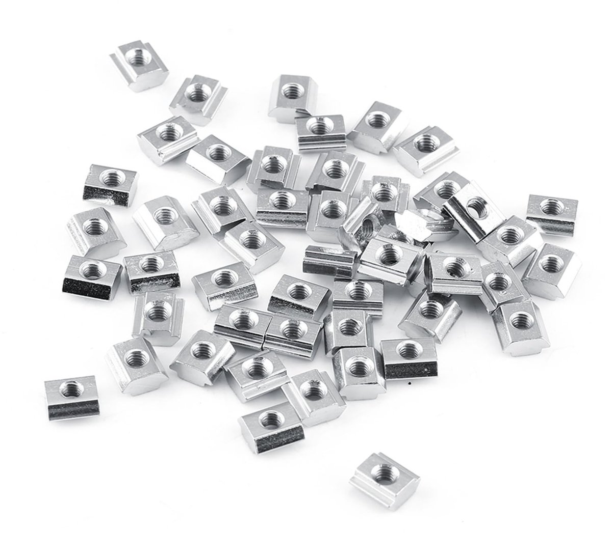 Dailygoods - Dailygoody - Hamerkopmoeren - T-groefmoeren - Hoogwaardige kwaliteit - 50 stuks - Schuifaccessoires - Ideaal voor aluminium profielen - Professionel