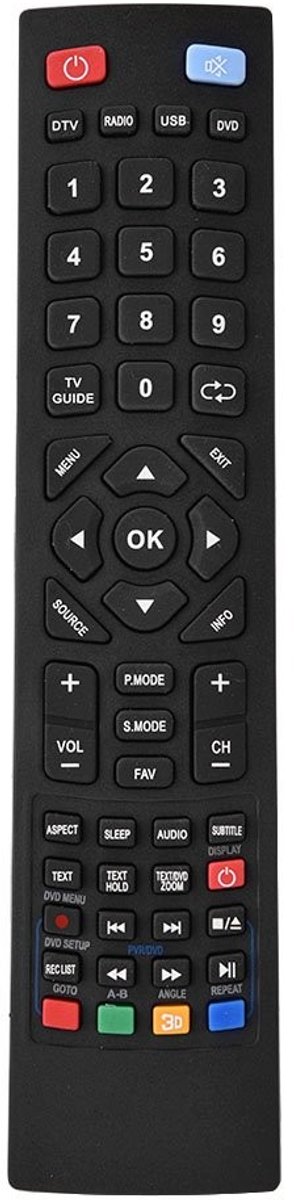 Dailygoods - Dailygoody - TV Afstandsbediening Vervanging - Compatibel met Smart TV - Gebruiksvriendelijk - Geschikt voor Alba Bush - Eenvoudig in gebruik