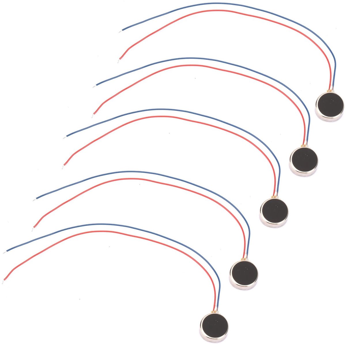 Dailygoods - Dailygoody - Mini Vibratie Motoren - 3V 80mA voor Mobiele Telefoons - 11000RPM Micro DC Motoren - Set van 5 - Ideaal voor hobbyprojecten en DIY -