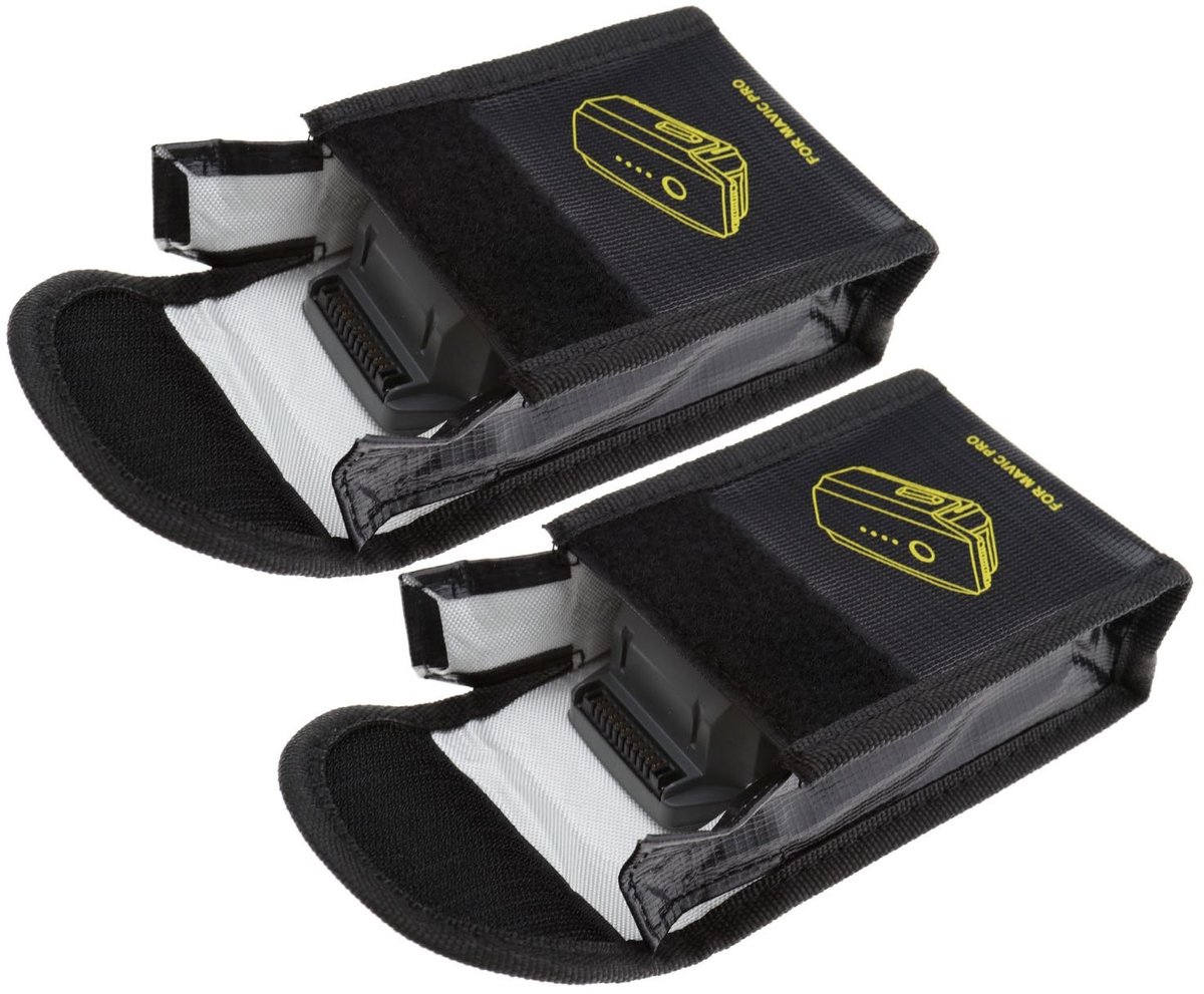 Dailygoods - Dailygoody - Batterij Explosie Veilig Zak - LiPo Veiligheid Tas - Zwart - Brandbeveiliging - Ideaal voor dronegebruik