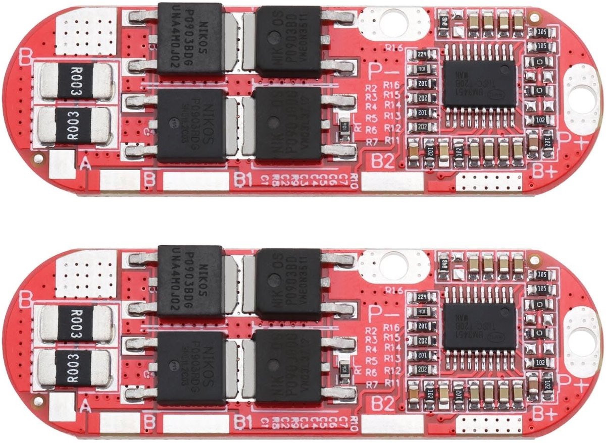 Dailygoody - Lithium Batterij Bescherming - 3.7V - Hoge capaciteit - 20A continu voor 18650 - Ideaal voor hobbyprojecten