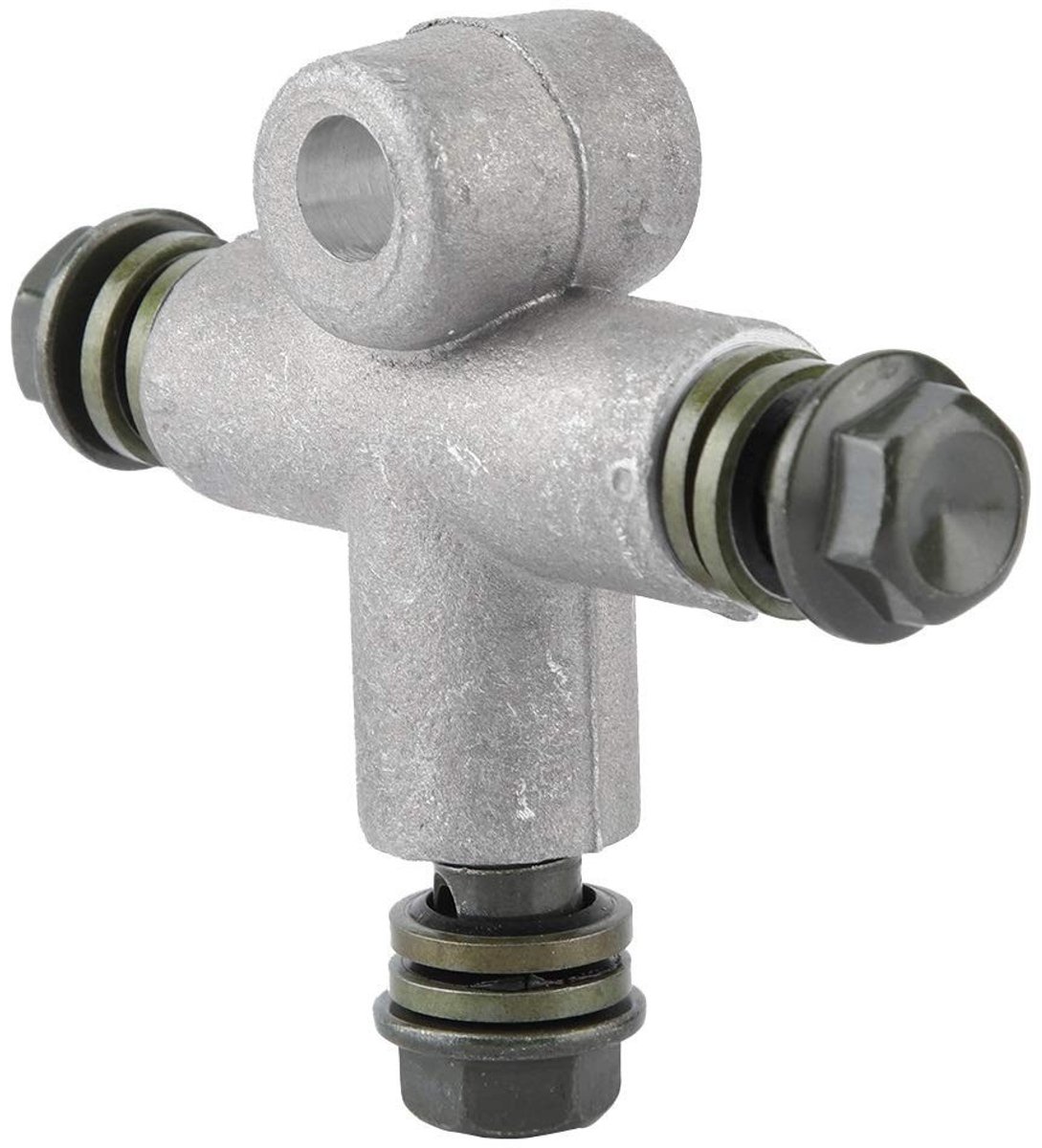 Dailygoody - Brake Oil Hose Adapter - 3-Weg - 10mm - IJzeren Koppeling - Motorfiets - ATV - Geschikt voor onderhoud - Duurzaam