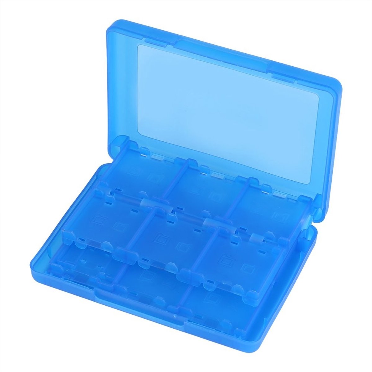 Dailygoody - Game Holder - 28-in-1 - Compact en stevig - Blauw - Cartridge-opslag - Geschikt voor Nintendo 3DS en 2DS - Ideaal voor gamers