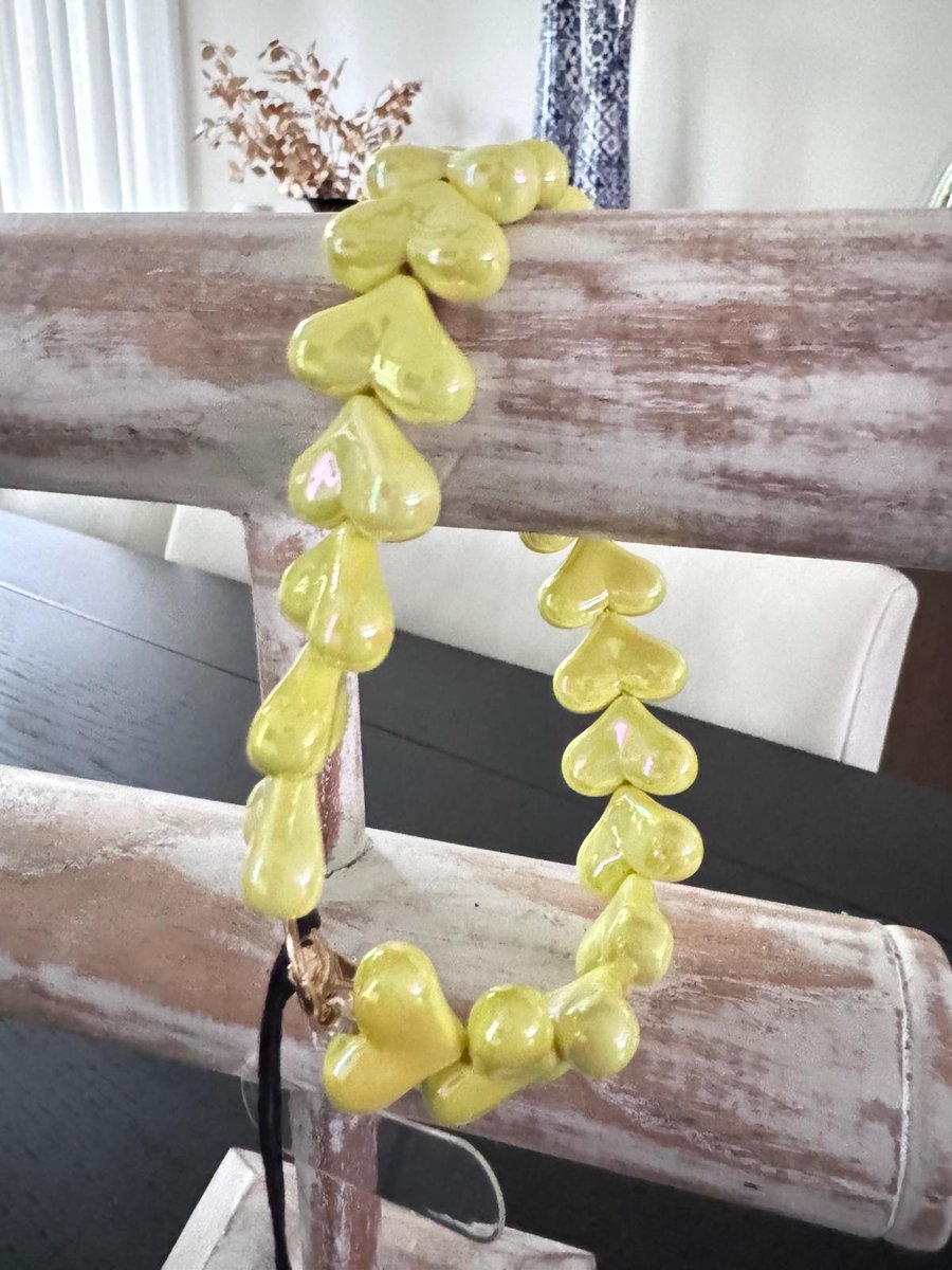Telefoonkoord - ketting - Geel - Sieraden - iPhone - Samsung - Cadeau.