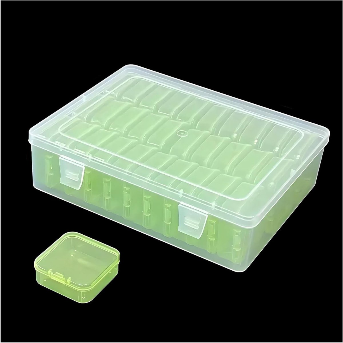 Sorteringsdoos met 31 Onderdelen – Transparante Organizer voor Diamant Schilderen, Kralen en Sieraden, Ideale Opbergdoos voor Schroeven en Mini Containers