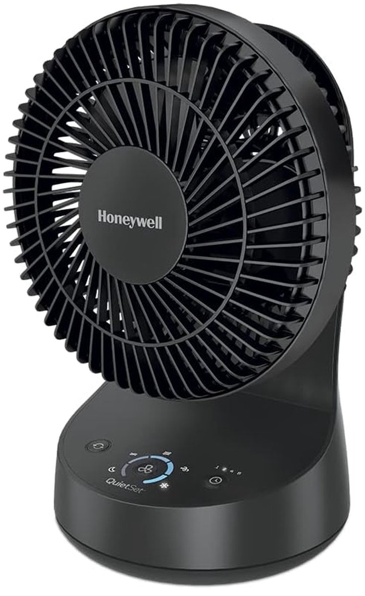 Tafelventilator stil – oscillerende bureauventilator met 5 snelheden en timer – zwart