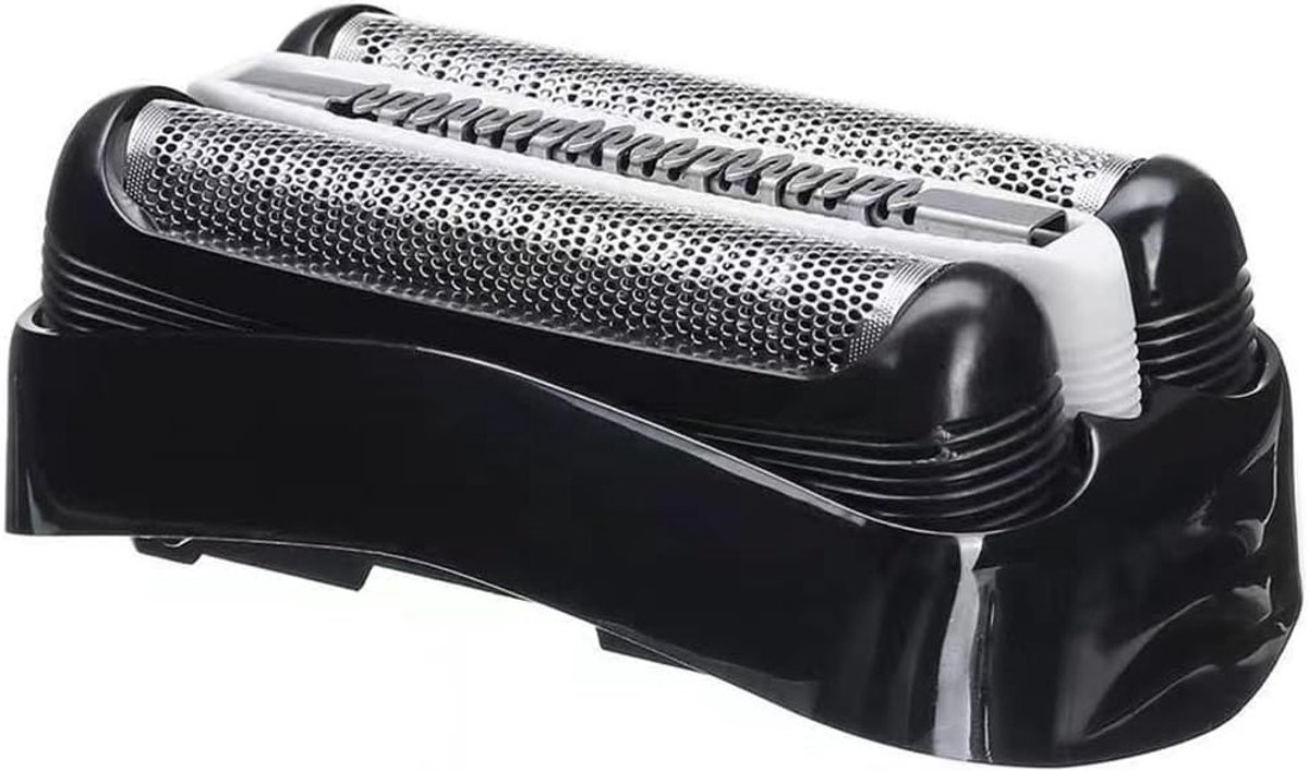 Vervangende Scheerkop voor Braun Series 3, Geschikt voor Scheerapparaat, Onderdelen en Scheeraccessoires, Inclusief Scheermes en Folie (Zwart)