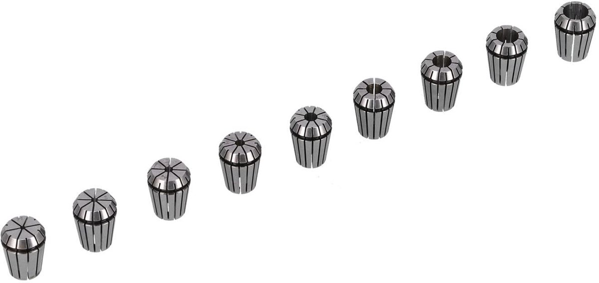 Dailygoody - OmGoods - Dailygoody - ER25 Lente Klemmen - Koolstofstaal - Voor Werktuigmachines - Spantang Set - Verbindingsas - Geschikt voor Diverse Modellen