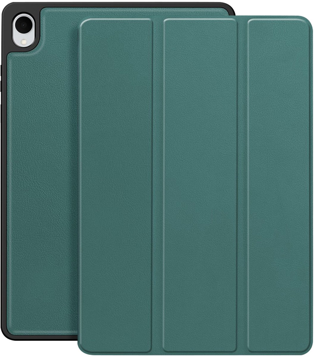 Avizar Etui Geschikt voor Galaxy Tab S11 met Trifold Standaardfunctie, Dennegroen