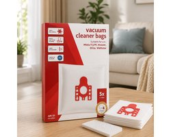 Microvezel Stofzuigerzakken 5 stuks + 1 filter – Geschikt voor Miele FJM – Compatibel