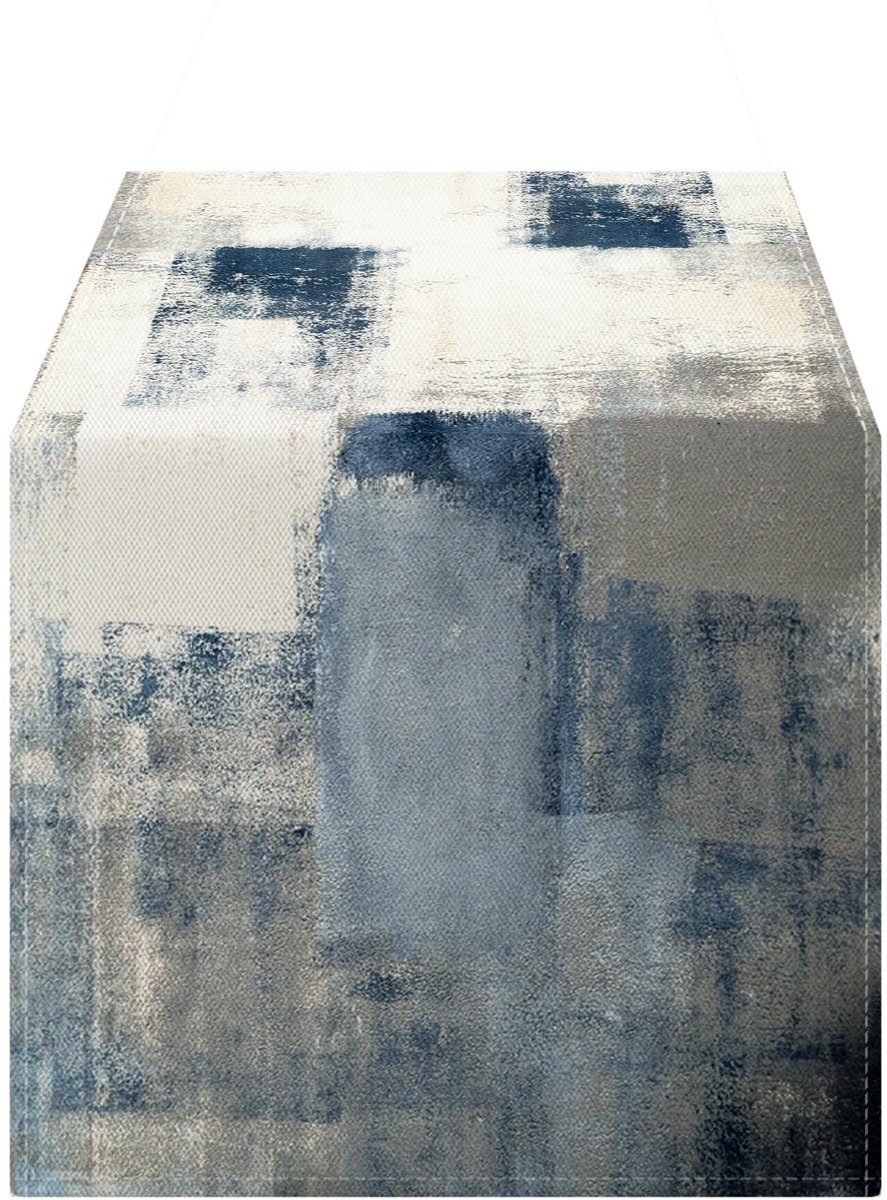 Dailygoods - Dailygoody - Blauwe tafelloper - Vintage - Decoratie voor bruiloften - 33x183 cm - Landelijke stijl - Voor salontafel en evenementen
