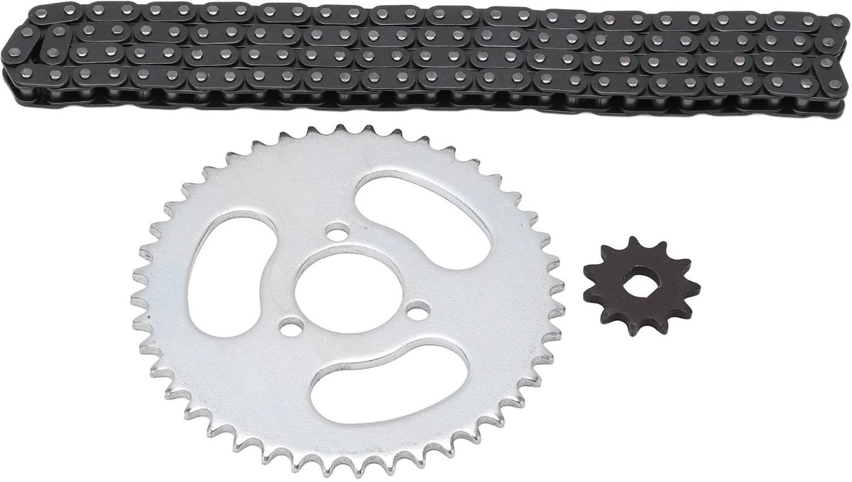 Dailygoody - T8F Ketting en Tandwiel Set voor Karts, ATV's en Mini Motoren - Hoogwaardige vervangingsonderdelen