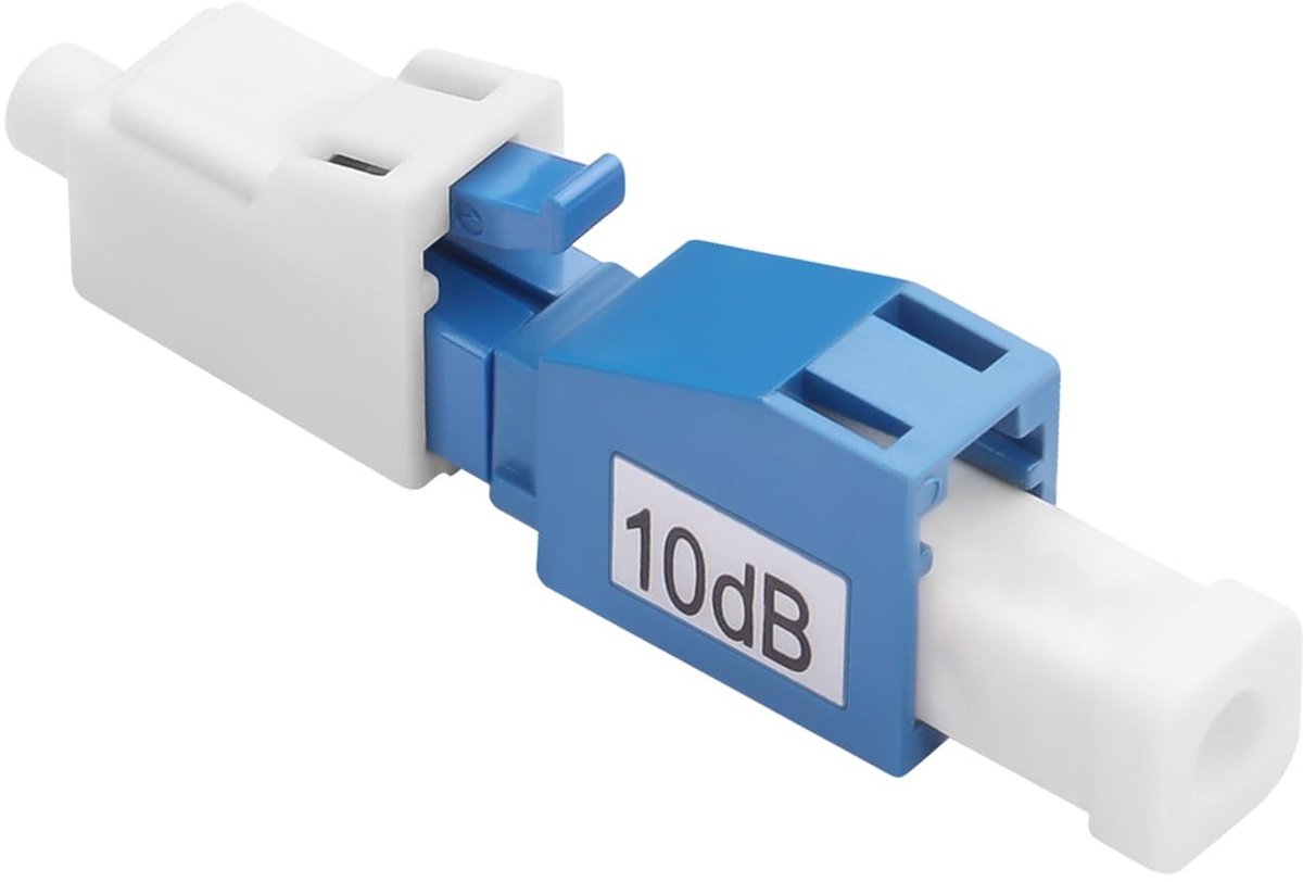 Dailygoody - 10dB LC/UPC Fiber Fixed Damping Adapter - Single Mode Attenuator