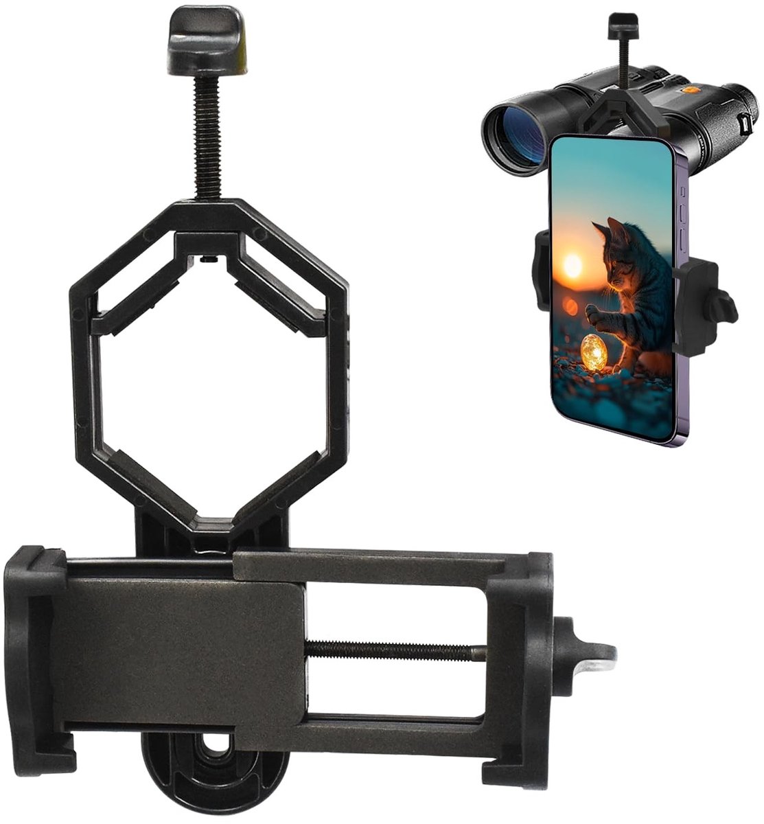 Dailygoody - Universele Telefoonadapter en Statiefhouder - Digitale Fotografie - Compact Formaat - Geschikt voor Smartphones - Ideaal voor Natuurfotog