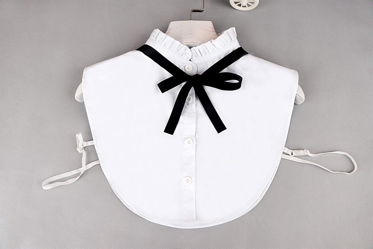 Dailygoody - Fashion Collar - Vintage - Elegant Half Fake Collar - Wit - Draagcomfort - Perfect voor elke gelegenheid - Geschikt voor volwassenen - Mo...