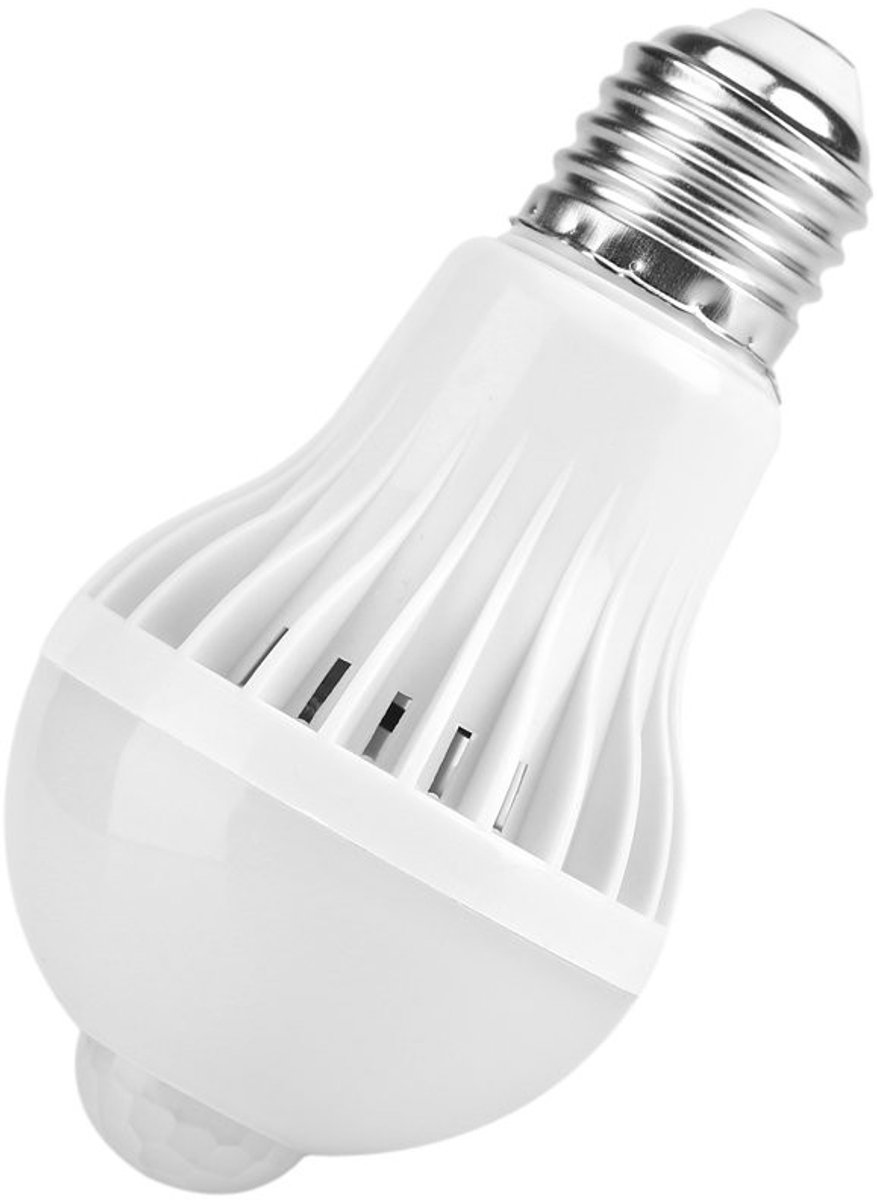 Dailygoody Infrarood Bewegingssensor Gloeilamp - E27 Gloeilamp - Energiezuinig en Automatisch Geactiveerd - Ideaal voor Trappen en Entrees - 5W ...