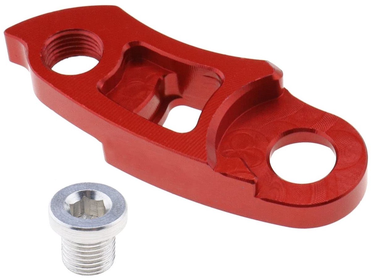 Dailygoody - MTB Fiets Achterderailleur - Hanger Extender - Rood Aluminium - Geschikt voor Vliegwiel 40T/50T - Upgrade voor Mountainbike - Optimale Pr