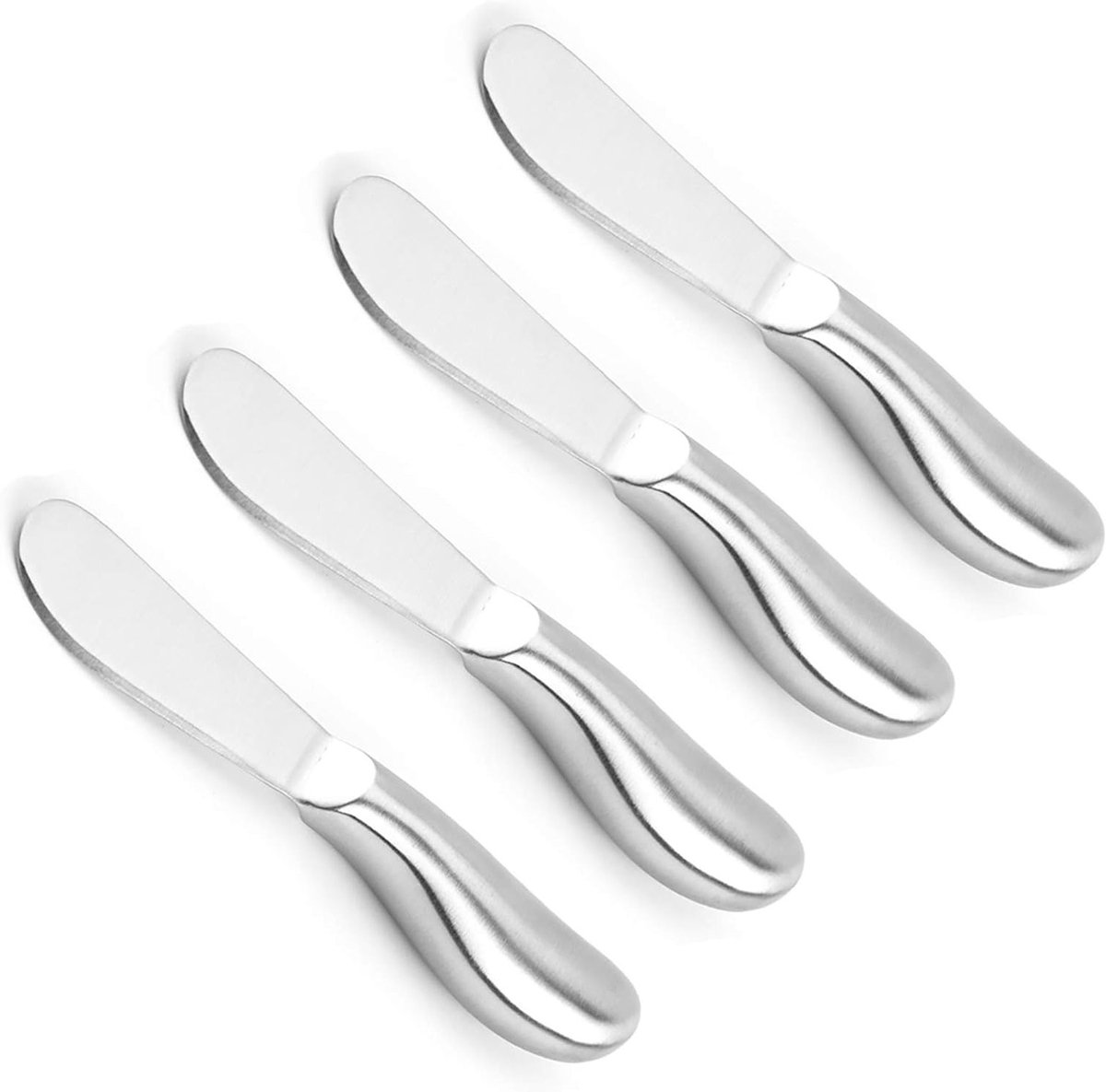 Set van 3 RVS Botermessen en Spreader Messen voor Boter, Kaas en Jam - 14,5 cm