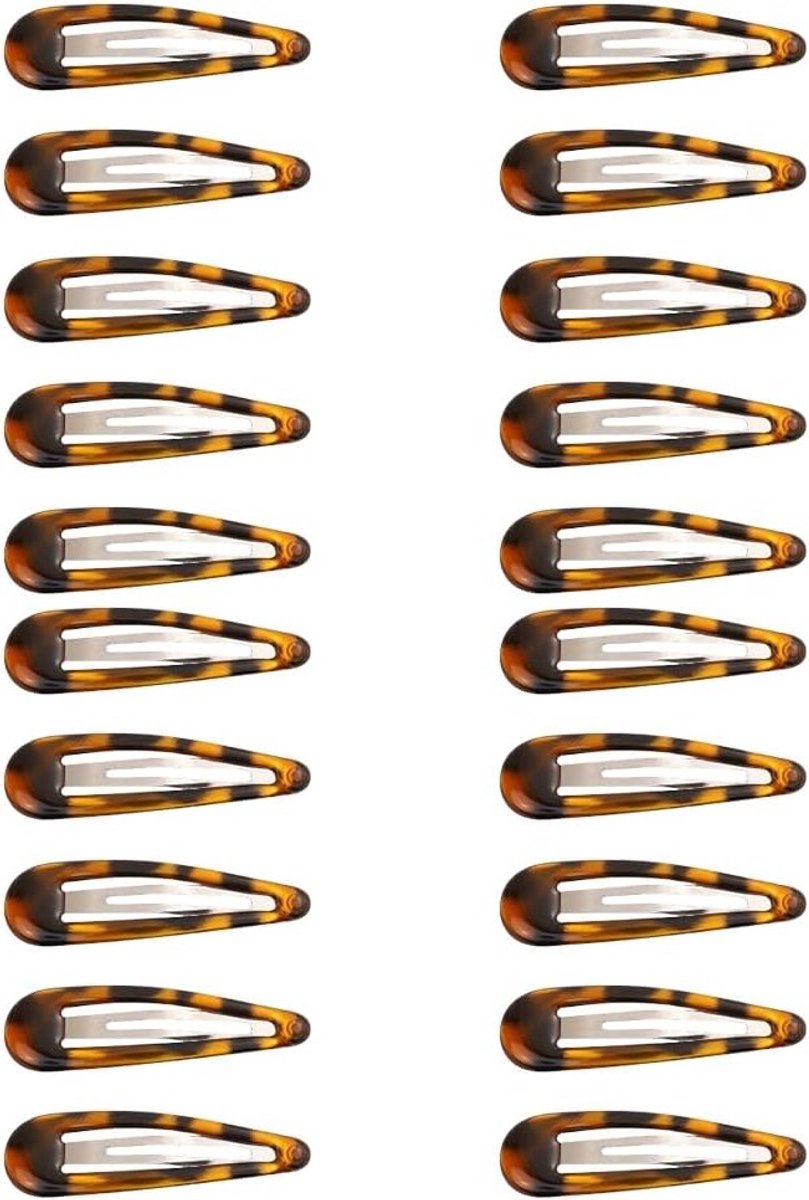 Set van 20 Kleine Haarspelden voor Vrouwen, Bruin, Stijlvolle en Antislip Haaraccessoires, Perfect voor Meisjes en Dagelijks Gebruik