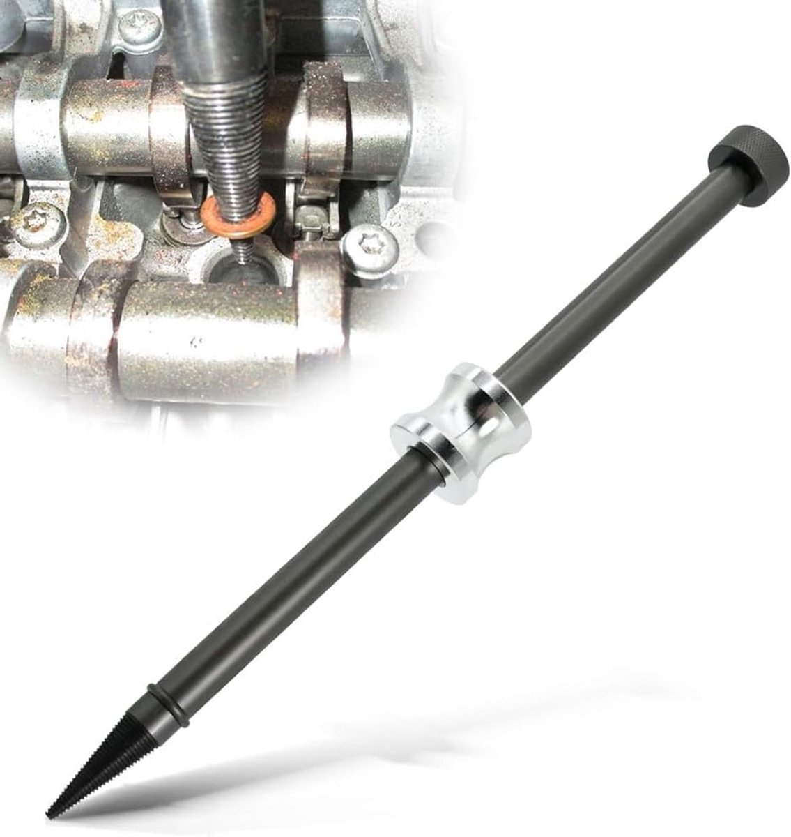 Trekkerset met glijhamer voor het verwijderen van dieselinjectoren, universeel gereedschap, afdichtringen, koolstofstaal, 4,5 mm - 13,2 mm