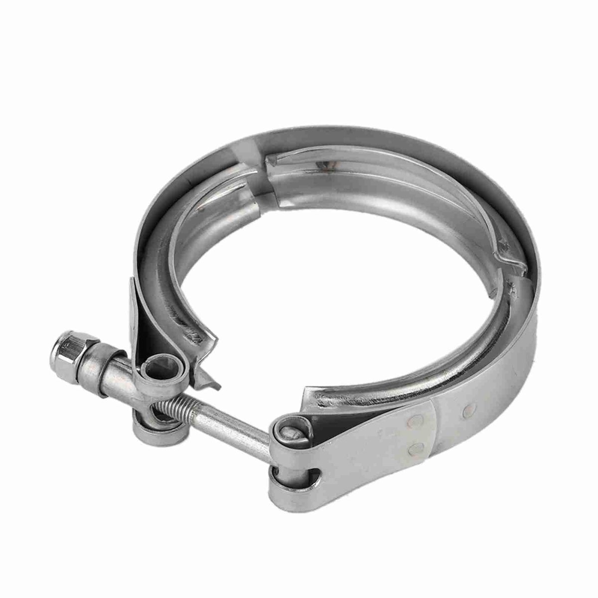 Dailygoods - Dailygoody - Turbo Band Clip - Universele Turbo Drain Buisklem - 2,5 inch 63 mm - Slijtvast - Geschikt voor Auto's en Motorfietsen - Zilver