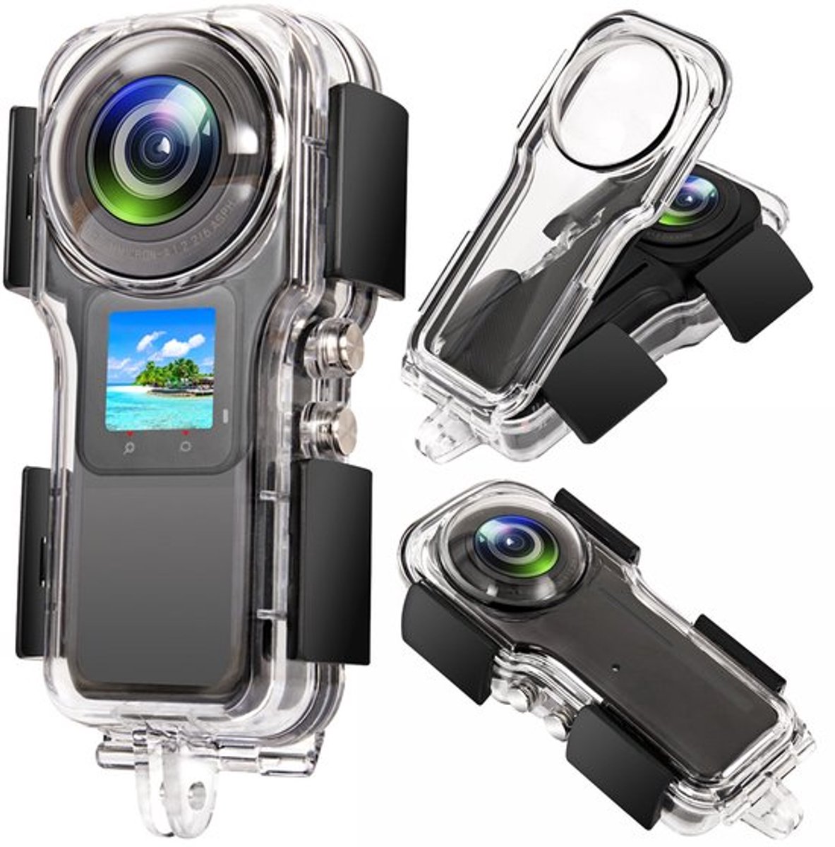 Geschikt voor 40M waterdichte onderwaterbehuizing Geschikt voor Insta360° ONE RS 1-inch
