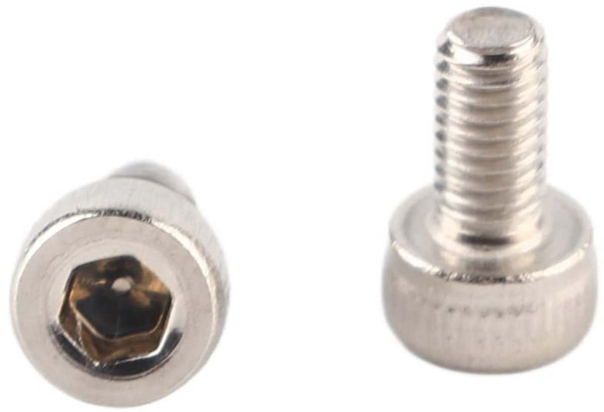 Dailygoods - Dailygoody - 100 Stuks Zeskantschroeven - Roestvrij Staal - Diverse Lengtes - M3 x 6-30 mm - Hoogwaardige Kwaliteit - Geschikt voor Meubels en Apparaten