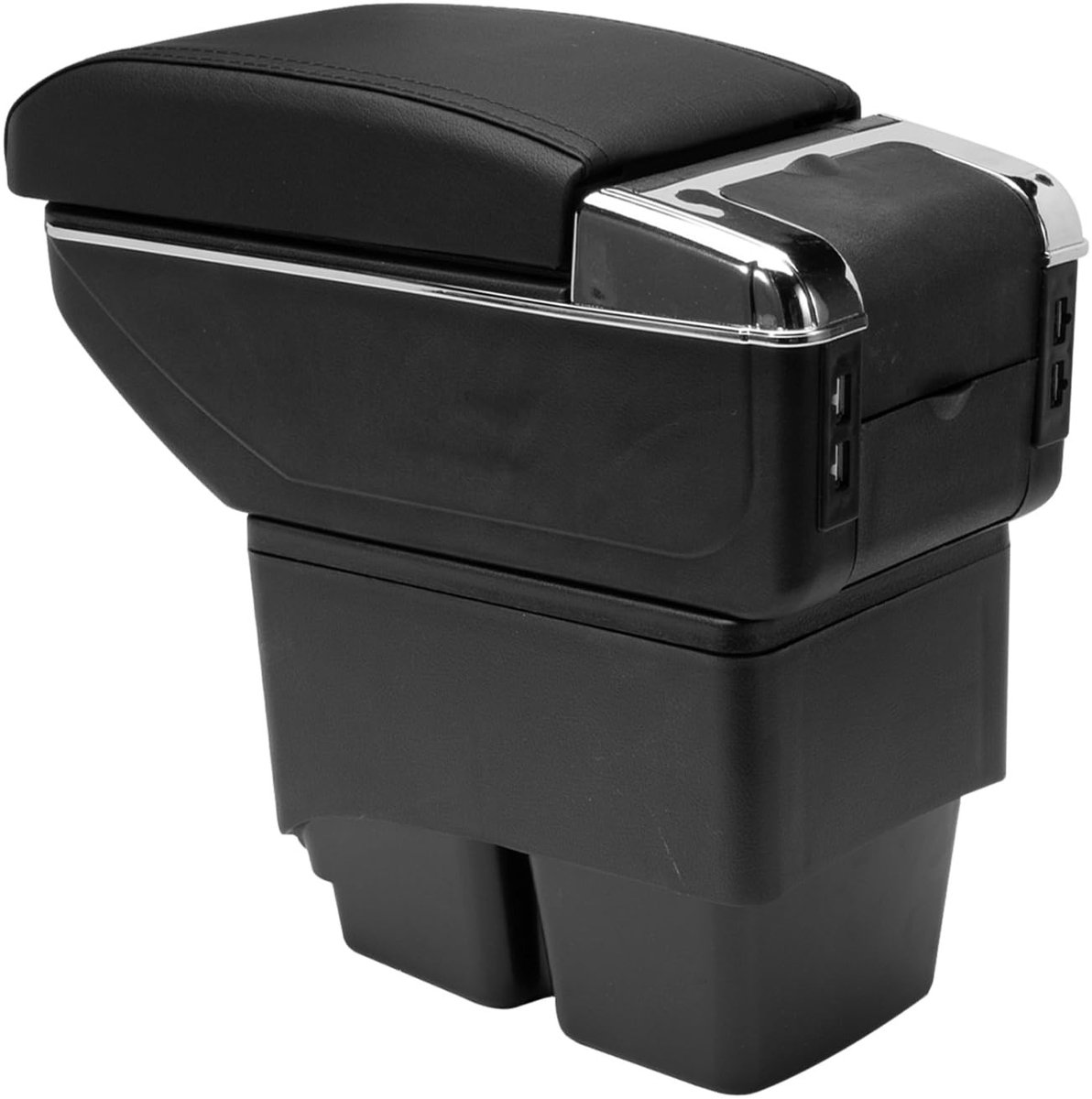 Dailygoods - Cosensi - Dailygoody - Storage box - Armsteun opberging - Extra USB poorten - 50 x 20 x 17 cm - Duurzaam materiaal - Geschikt voor Fiesta 2009-2017
