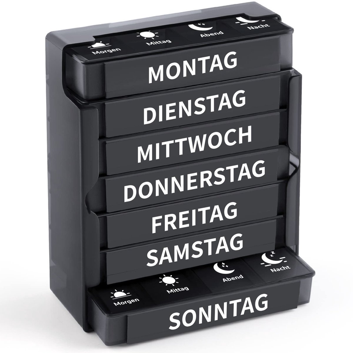 Dailygoods - Dailygoody - Tablettenbox - Pillendoosje - Organiser voor Medicijnen - 7 Dagen - Weekdoos voor Supplementen - Handig voor Thuis en Reizen