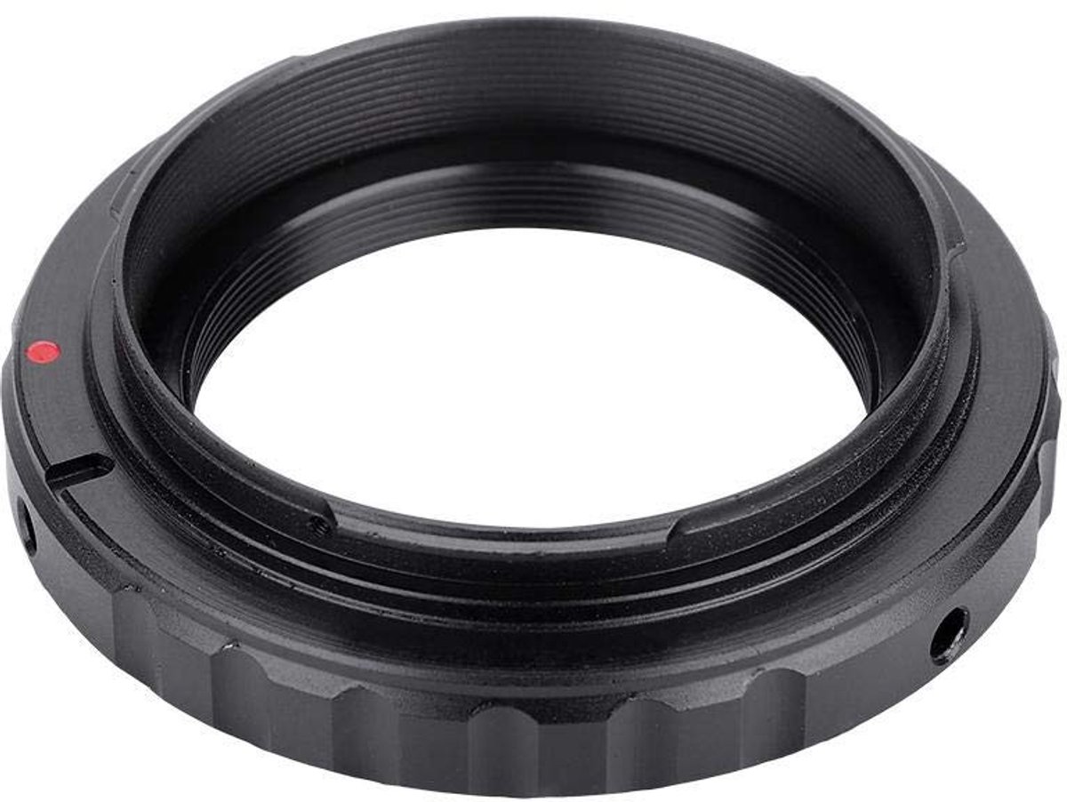 Dailygoody - T2/T Mount Aluminium Lens Adapter Ring - Geschikt voor Canon DSLR - Hoogwaardige kwaliteit - Zwart - Perfecte pasvorm - Voor 650D 60D 550...