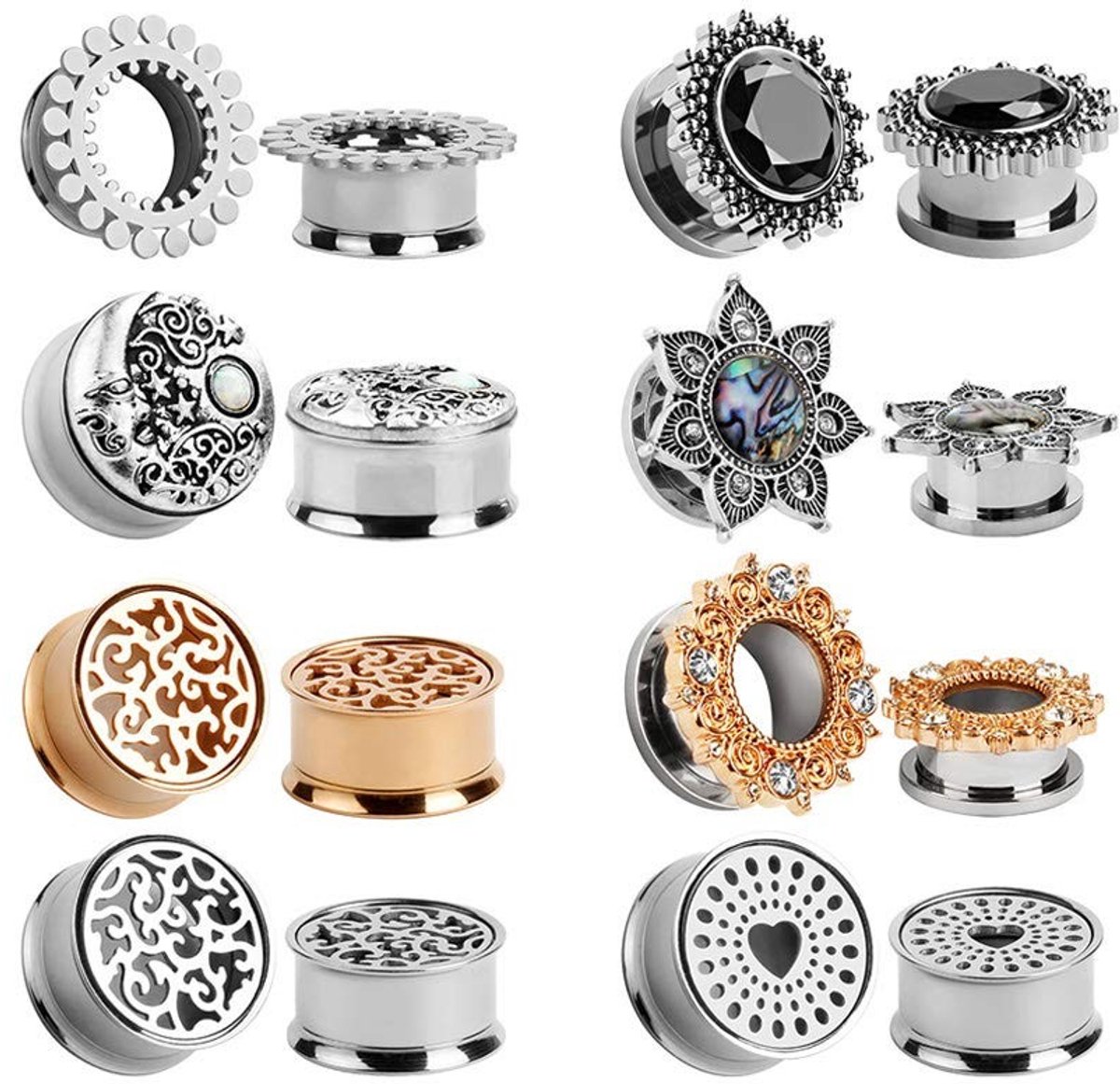 Dailygoods - Cosensi - Dailygoody - Unisex Roestvrij Stalen Piercingsieraden - Modieuze Piercings - Hoge Kwaliteit - Voor Kinderen en Volwassenen - Trendy Accessoires - Gesc