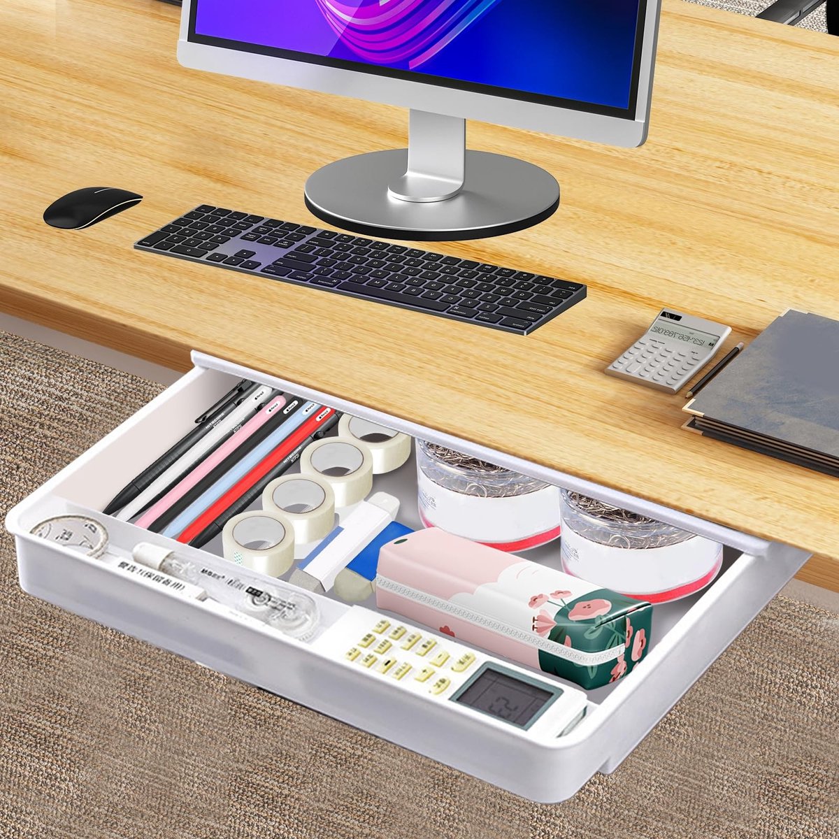 Dailygoods - Dailygoody - Onderbouw Lade - Verstevigende Oplossing - Wit - Onderdeskopslag - Ideaal voor Thuis en Kantoor