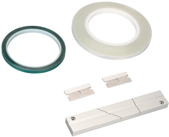 Dailygoods - Dailygoody - 1/4 inch voorloopband - Bandsplitsblok Kit - Aluminiumlegering - Tape en Splitband - Universeel voor Reel-to-Reel - Inclusief Media Blade van Dailygoods — afbeelding 3