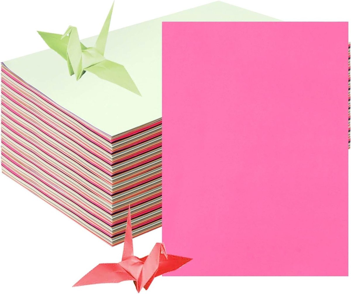 Kleurend A4 Papier 500 Stuks - 70 gsm Creatief Knutselpapier voor Origami, Uitnodigingen en Scrapbooking