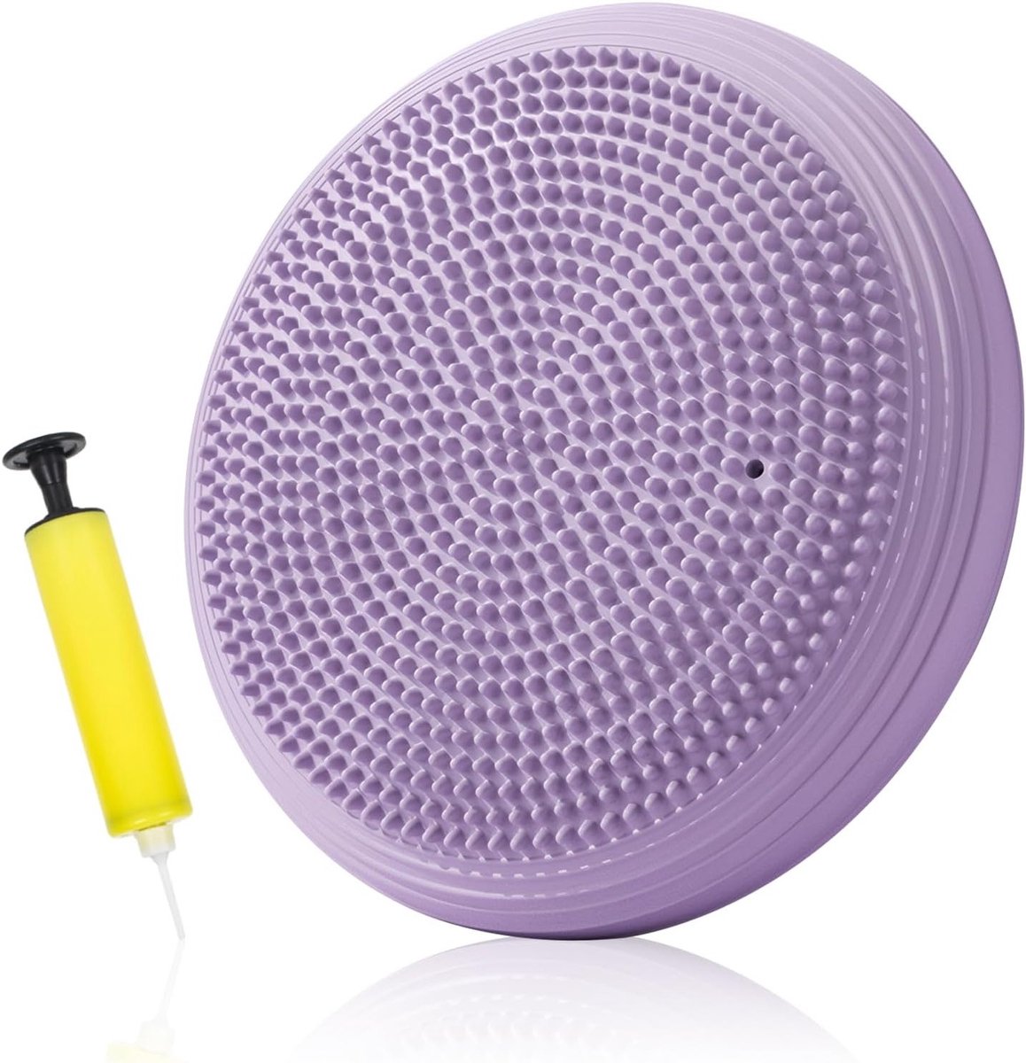 Balanskussen voor Yoga en Fitness, 34 cm Opblaasbaar Stabiliteitskussen met Pomp, Ideaal voor Balansoefeningen en Zitcomfort
