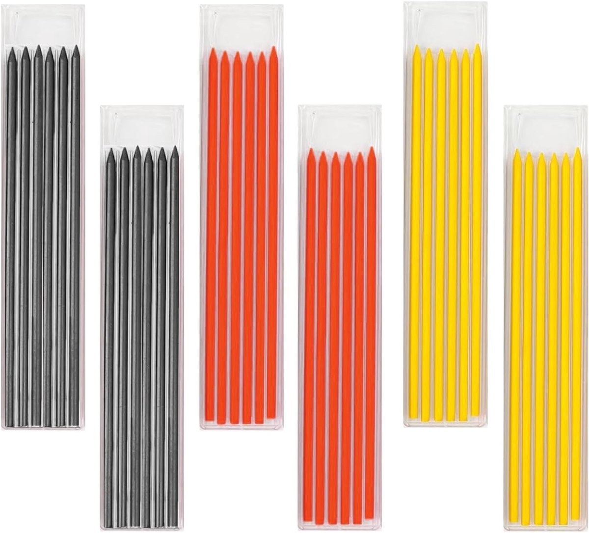 36 Stuks Tracer Potlood Navullingen 2.8mm voor Houtbewerking, Diepe Gaten Marker en Constructie Werkzaamheden
