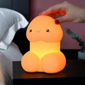 MikaMax Willy Night Light - Siliconen Oplaadbare Willy Nachtlamp met 3 Lichtstanden en Slap Control