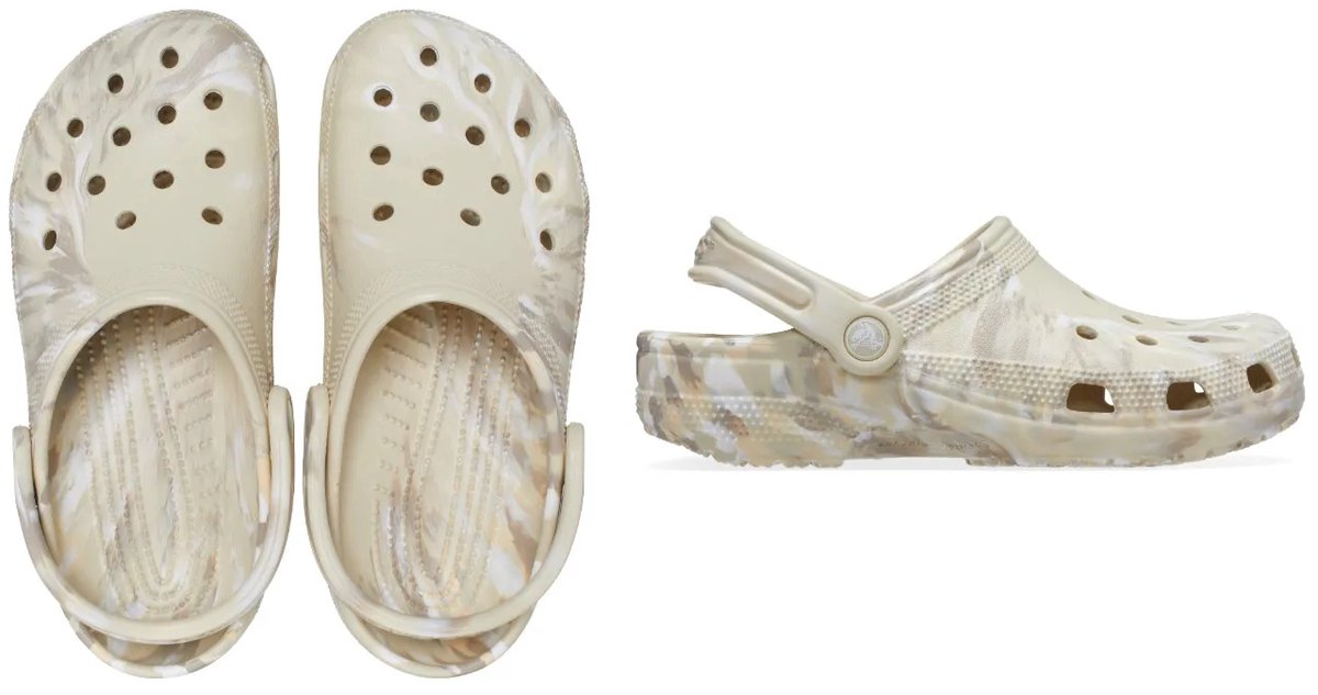 Classic Marbled Clog Bone Maat 45/46 US M11